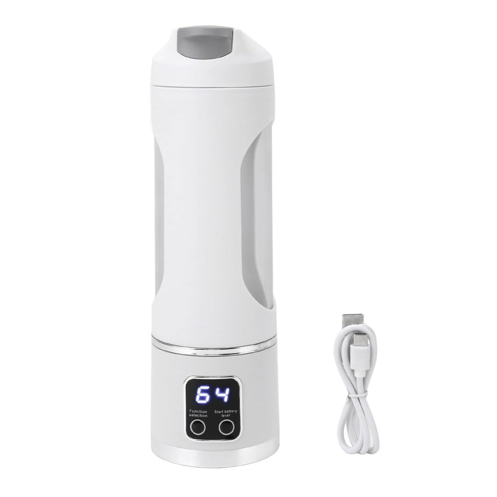 Plastikowy przenośny blender z wylewką łyk elektryczny USB mini sokowirówka blender 12 ostrzy do kuchni biura podróży siłowni