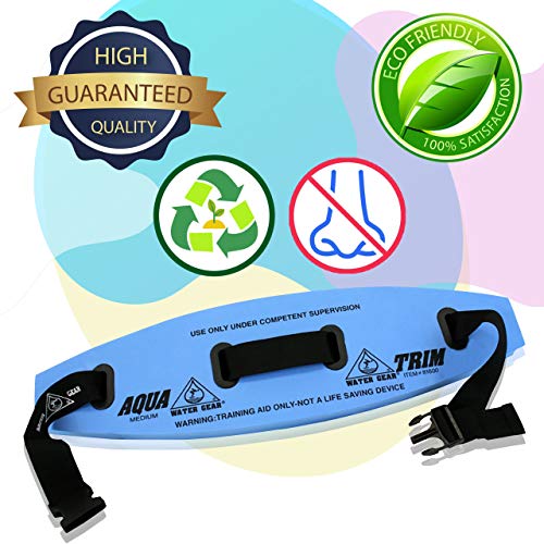 Water Gear Aqua Trim Flotation Belt - Water Exercise Equipment - Designed to Fit Your Body Type - Fully Adjustable Nylon Belt - Medium