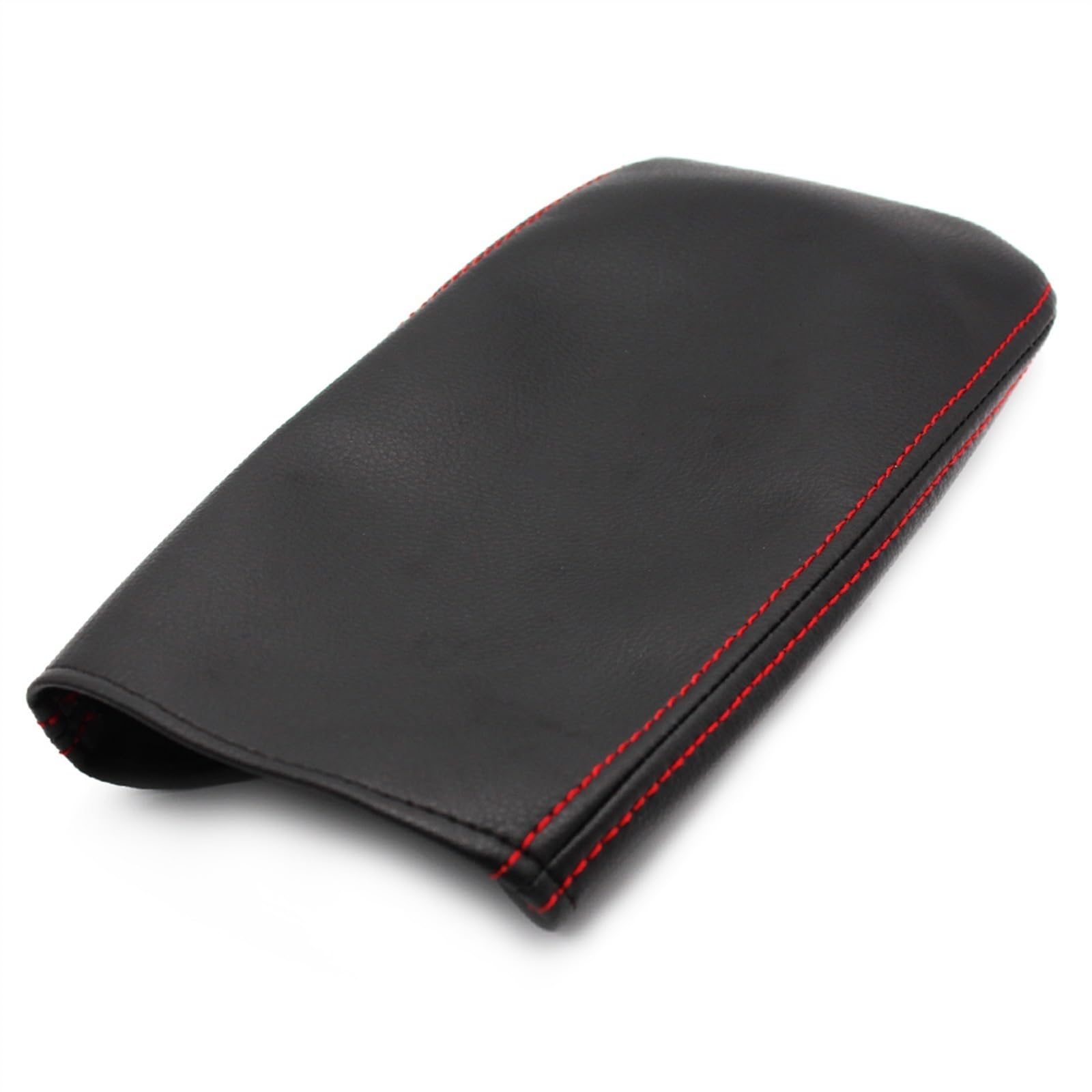 Auto-Armlehnen-Aufbewahrungsbox Für CRV 2017 2018 2019 Auto Mikrofaser Leder Center Control Armlehne Box Abdeckung Trim(Black-red line)