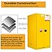 POWKOL 272 Gallons Flammable Storage Cabinet with 2-Inch Leak-Proof Spill Tray and 3-Point Locking System for Workplace, Laboratory, Garage Use by Workers and Technicians