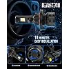 BEAMTECH H13/9008 Bulbs, 900% Brighter Canbus Ready 6500K White Light or Fog Light, 2 Bulbs.