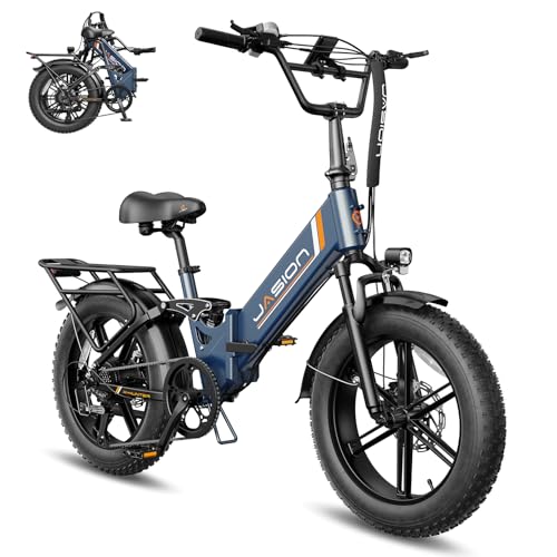Jasion X-Hunter ST Foldable Electric Bike, 20" Fat Tire, 71Miles