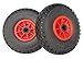 2 x Frosal PU Rad Sackkarre 260 mm 3.00-4 | 20 mm Achse | Sackkarrenrad Vollgummi | Ersatzrad Bollerwagen pannensicher | Reifen