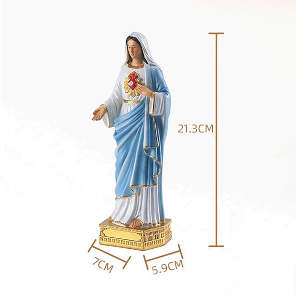 Klein formaat Maagd Maria Standbeeld - Decoratieve Hars