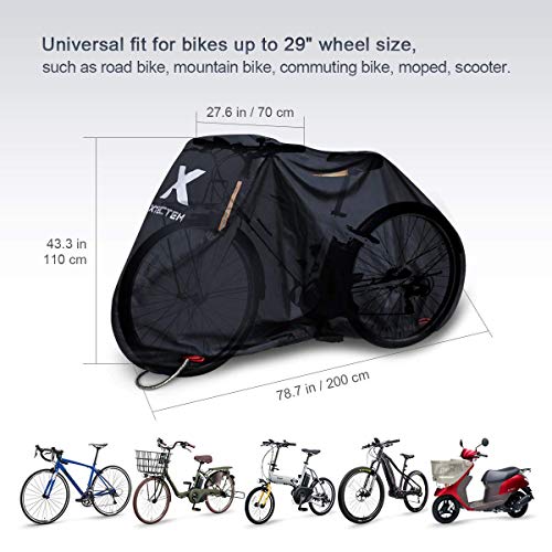 image for XYZCTEM Bike Cover, All Season Outdoor Protection Thick 210D Oxford Wa
