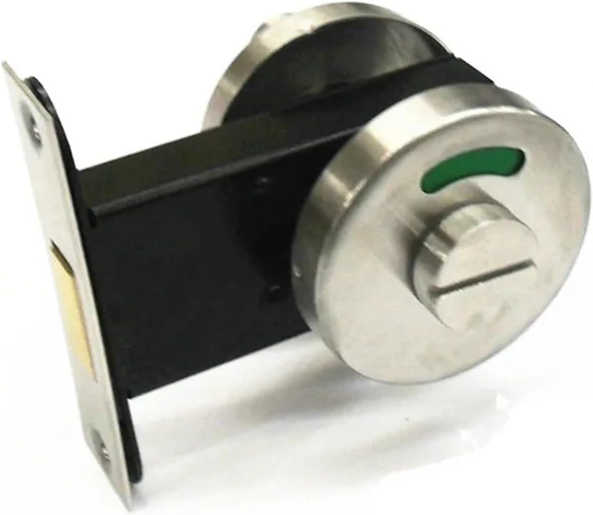 Stainless Steel Door Lock with Red Green Indicator 1Pcs(Black Lock Body)