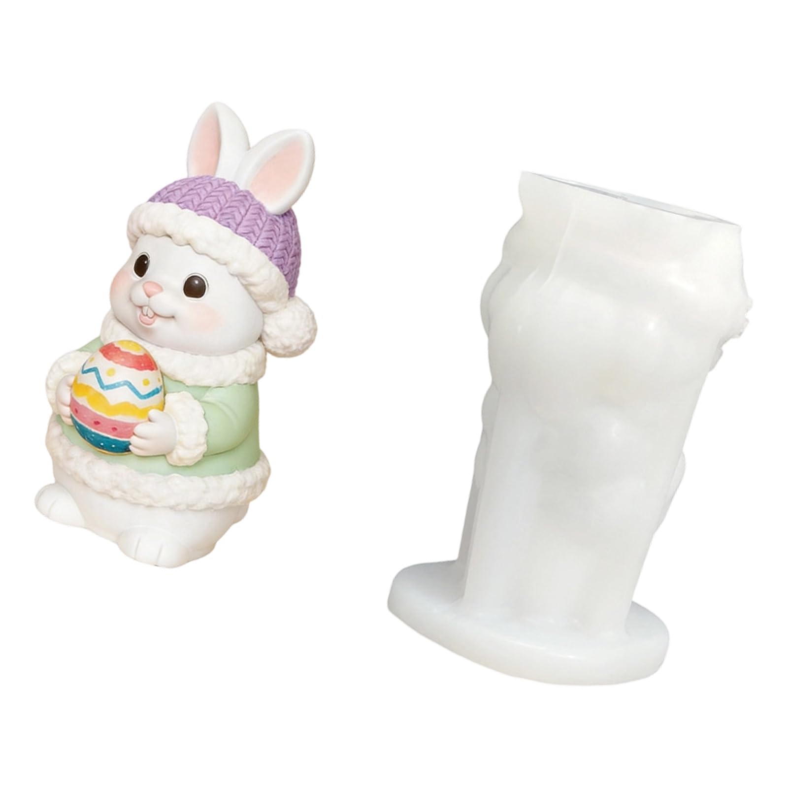 Cazstyk B Eggs Hare Silicone Molds Food Safe Silicone Aking For Resin Casting Soap Festival Home Decoration Spring Lagomorph Oocyte Cast