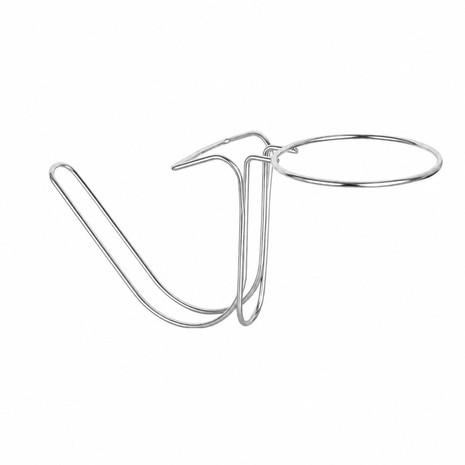 Porte-Seau à Glace à Poser sur Bord Table Polyvalent Usteile Bar Faible Hauteur Accessoire Service Boisso, Argent, S