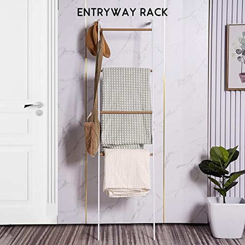 YOUDENOVA Portasciugamani scaletta con 4 aste e 2