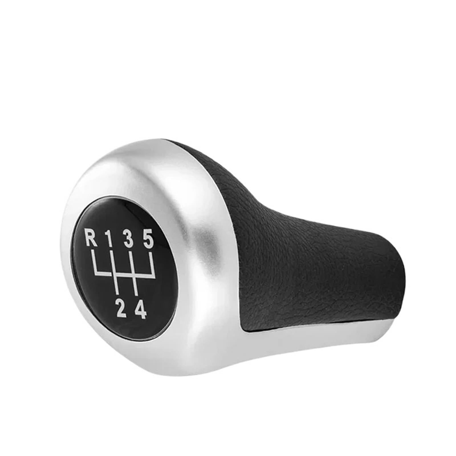 DUFWEHR Shifter Knob for BMW 1 3 5 6 Series E46 E53 E60 E61 E63 E65 E81 E82 E83 E87 E90 E91 E92 Matt Chromed Gear Shift Knob(5 Speed 1)