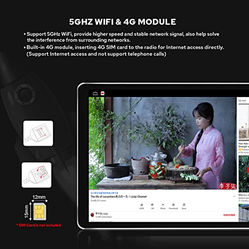 Joying Android 10.1 Double Din Car Stereo Touch Screen Radio Head Unit Car In-Dash Navigation Gps Units Car Radio With Hd 1280 X 800 Screen/Wireless Carplay/Wireless Android Auto (6Gb+128Gb) #TOP7