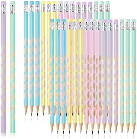 Miniatura 8 de Ainiv Lápices #2 HB, lápices número 2 con borrador, 30 lápices de grafito, lápices de madera, 30 lápices de regalo para niños, adultos, escuela,