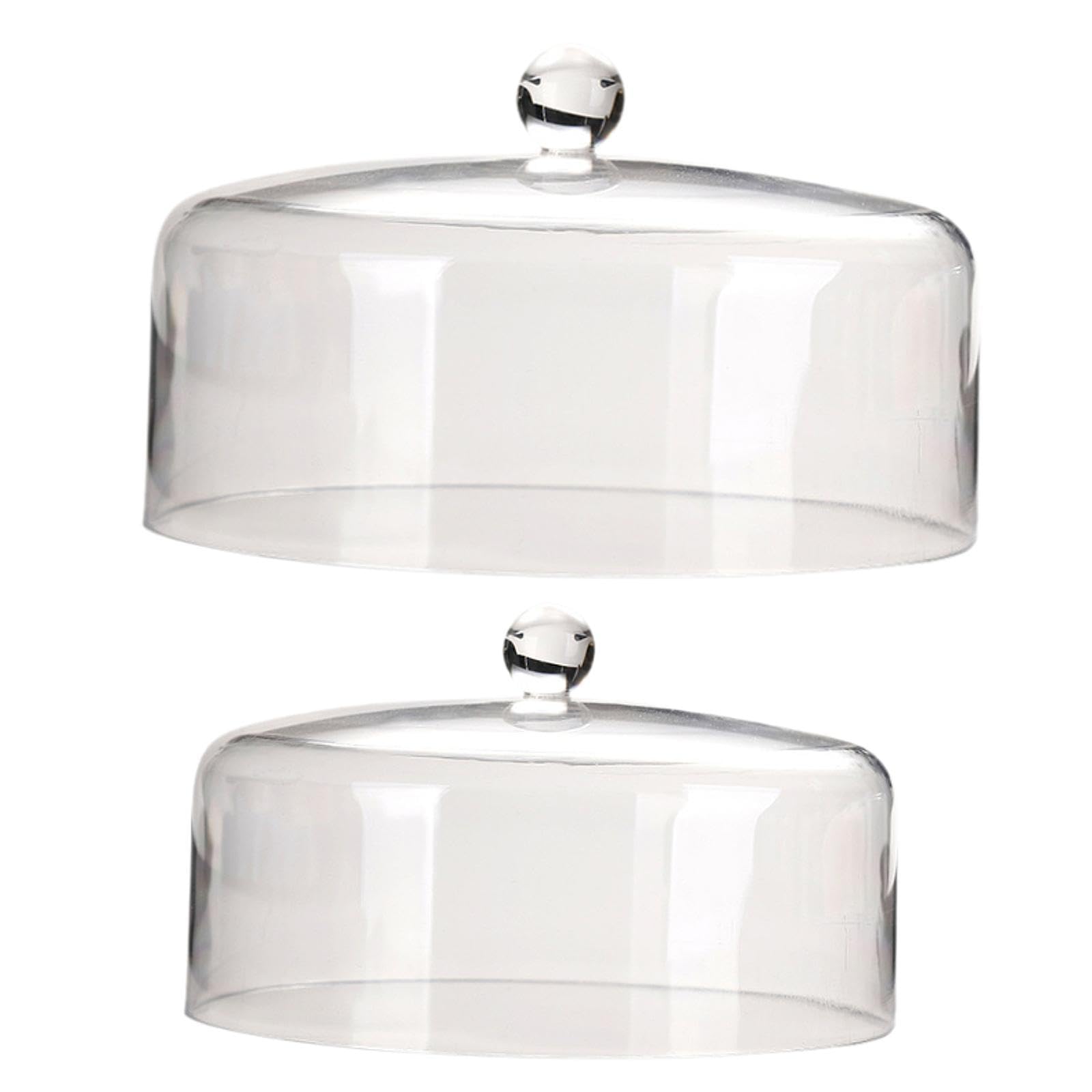 2X Cubiertas para Pasteles Tipo Cúpula, Soportes para Pasteles Tipo Cúpula para Postres, Ideales para Muffins de Crema O Cumpleaños.