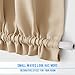 NICETOWN Room Darkening Sidelight Door Panel - Window Treatment Thermal Insulated French Sliding Glass Door Curtain for Privacy (1 Panel, 25 inches Wide x 72 inches Long, Biscotti Beige)