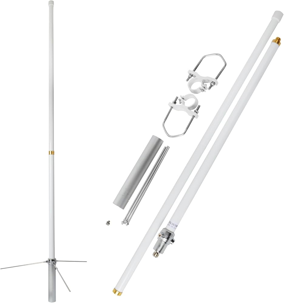 VHF／UHF ANTENNA Amazon.com: Mobile Radio Antenna Dual Band VHF/UHF 136