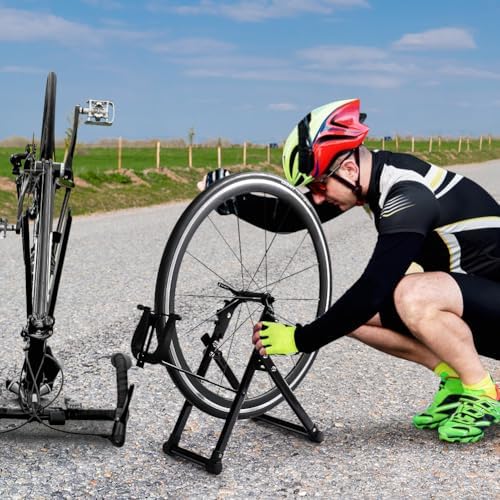 Miniatura 2 de Soporte Truing, soporte de tronzado de ruedas, soporte de mantenimiento de ruedas de neumáticos, soporte plegable para neumáticos mecánico para el