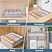 Joyoldelf Sock Drawer Organizer Underwear Organizer, 24 Cell Collapsible Closet Organizer Underwear Storage Boxes for Socks, Ties, Belts (Gray)