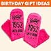 HAPPYPOP 74th Birthday Gifts for Women - 1952 Year Old Birthday Gifts for Women, Socks for 74 Year Old Woman