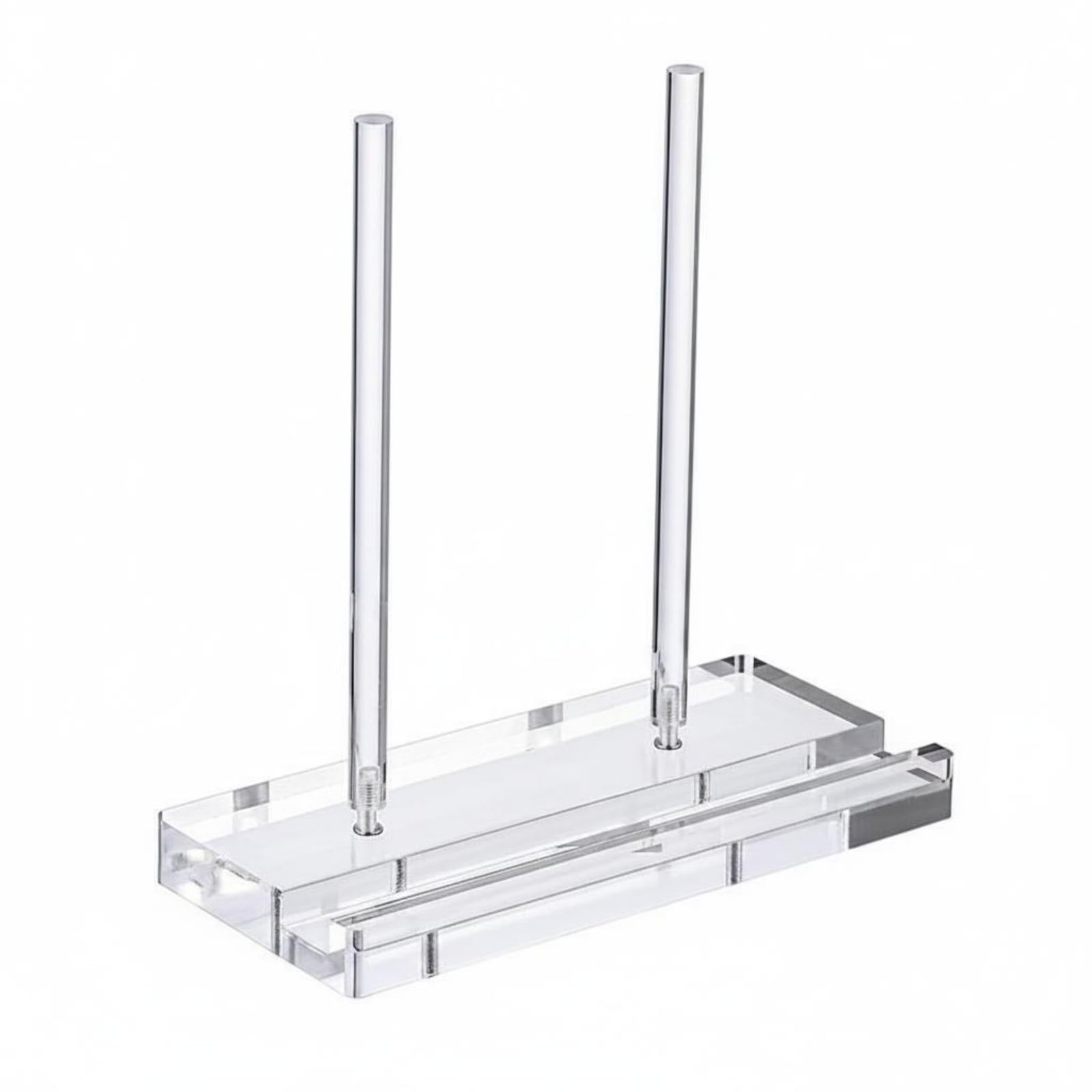 Support acrylique stable avec base rectangulaire pour sublimer vos livres et menus de maison