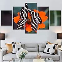 SIGNWIN 5 Panel Canvas Wall Art Open Wings for Home Decorations Ready to Hang - 60