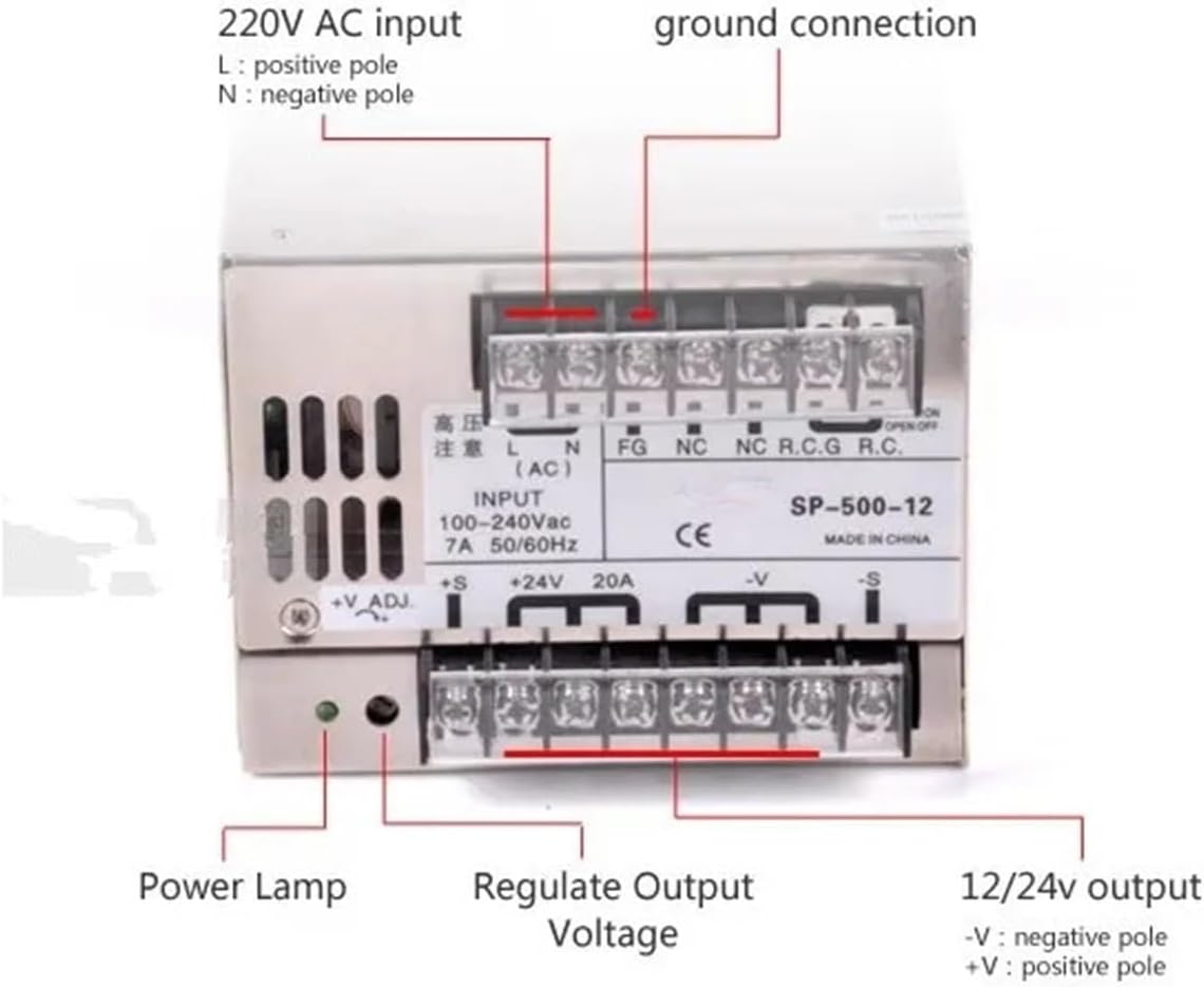 S-500-24 500W 24V AC DC SMPS Switch Modle Power Supply - Switching Power  Supply, AC DC Transformer | Made-in-China.com Spシリーズ 500W シングル出力 SMPS AC DC スイッチング電源 12V 13.5V 15V 24V 27V 48V S