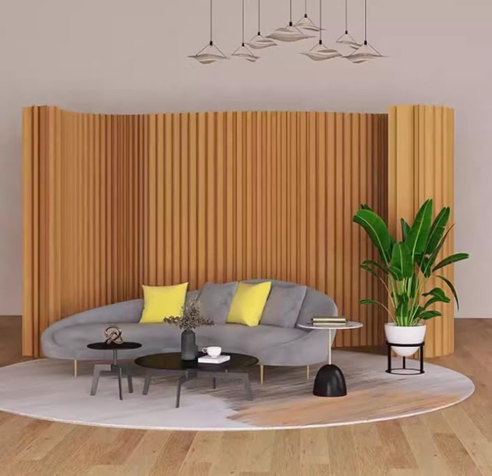 Separador de habitación plegable de papel, pantalla de privacidad, separadores de habitación independientes para interiores