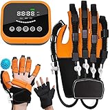 XUETAO Rehabilitation Robot Gloves, Hand Dysfunction Patient Training Device Stroke Hemiplegia, Finger Exerciser Hand Strengthener Finger Orthosis(Color:Right Hand,Size:Large)