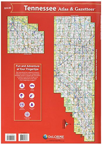 Garmin Delorme Atlas & Gazetteer Paper Maps- Tennessee (010-12665-00)