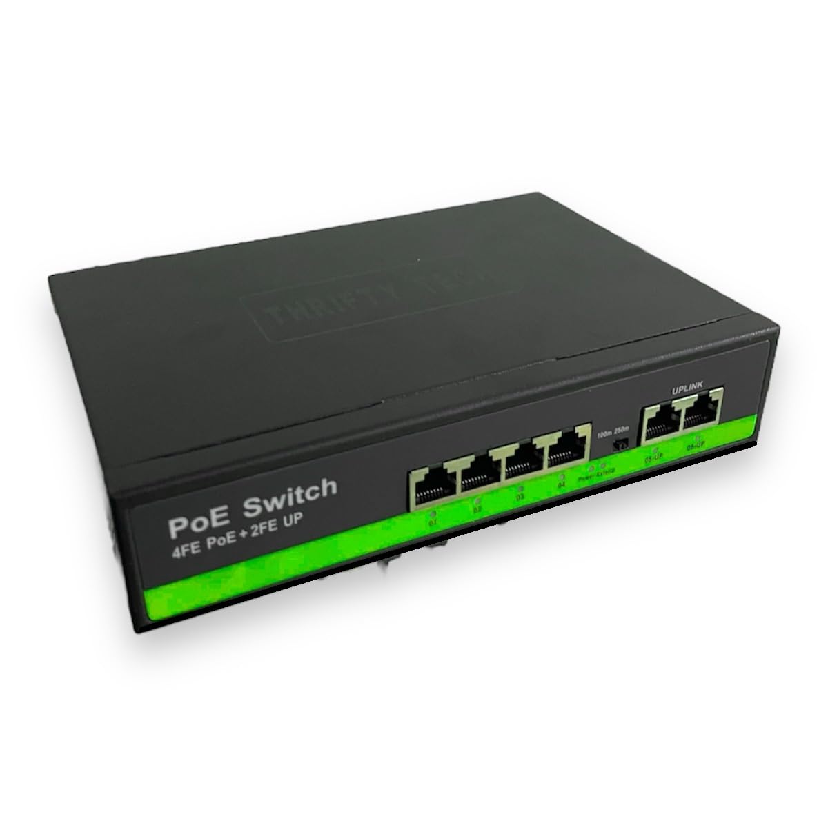 65 watt 4+2 Poe Switch with 2 Years Burn Warranty | Max. 30W Output of Single PoE Port | 4 PoE Ports (10/100 Mbps) & 2 Uplink Ports (100 Mbps) POE Switch. (4+2 PoE (10/100))-image-24