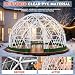 Yorkgargen 3.6 x 2.2m Gewächshaus Gartenkuppel Igloo,Gartenkuppel TPU Blasenzelt für 4-8 per,Gartenblasenzelt mit 2 Lichterketten, Durchsichtiges Kuppelzelt für Hinterhof,Party,Weihnachten,Hochzeiten