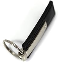 Vista 4 de Au-TOMOTIVE GOLD - Llavero rectangular de cuero para Ford Mustang (negro), Negro