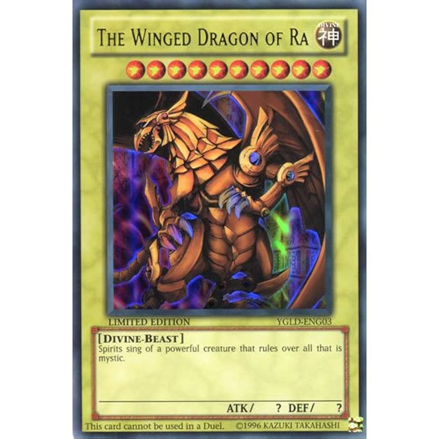 Amazon.com: Deckboosters YuGiOh : YGLD-ENG03 1st Ed The Winged