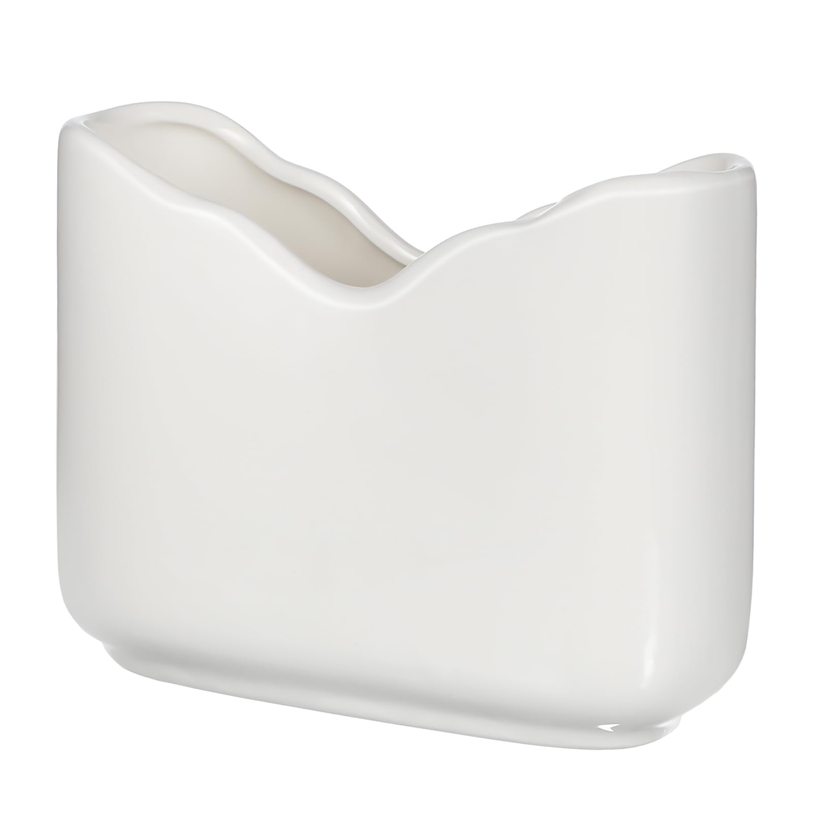 Housoutil Ceramic Napkin Holder Table Decor Tray Metal Trays Table Trays for Eating Paper Napkin Organizer Freestanding Tissue Dispenser Modern Napkin Holder Napkin Holders Dish Towel Holder