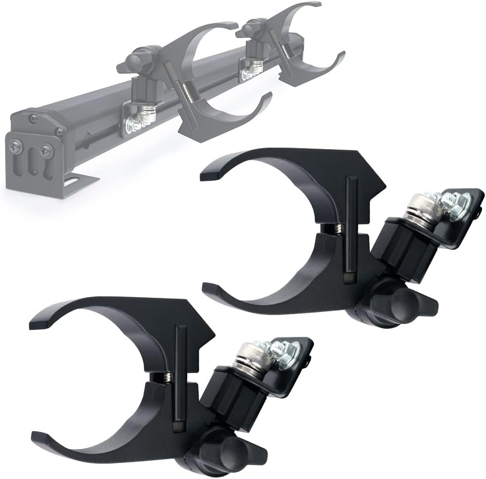 Xprite UTV Chase Lightbars Mounting Bracket CClamp Fits 1.75" 2 Inch Rollcage Bar