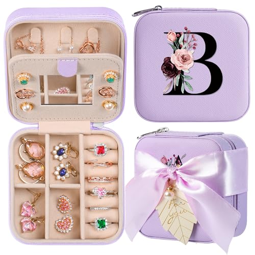 AYGXU para professores, presentes indispensáveis de viagem, organizador de joias de viagem, estojo de viagem de joias pequenas, presentes de dama de honra para dia de casamento,