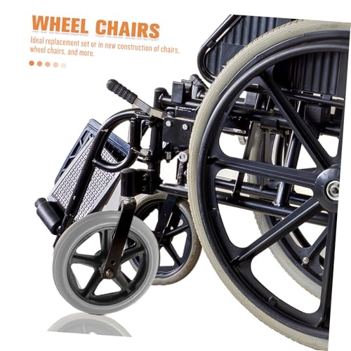 ERINGOGO 転可能なユニバーサル交換用キャスター車椅子前輪 耐摩耗性と静音設計のオフィスチェア用ホイール家具移動に