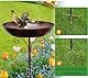 Vogeltränke Stehend Vogelbad Garten Metall Vogeltränke Winterfest Wassertränke für Wildvögel Wassertränke, Vogelbad, Futterstelle, Balkon, Garten