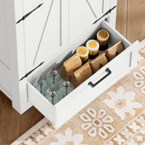 Image of TEENFON Storage Cabinet with Doors & Adjustable Shelf