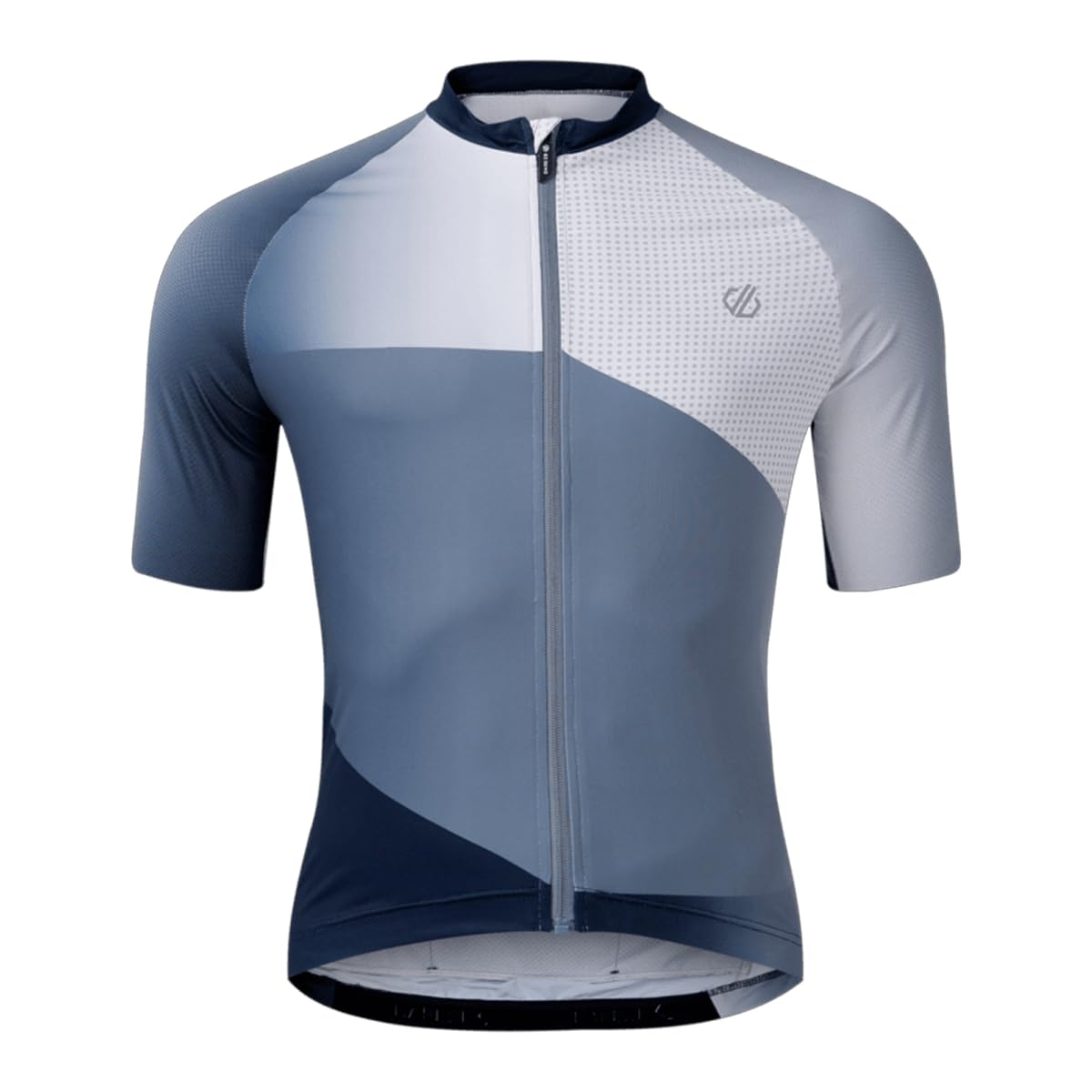 Dare2b Men's Lightning Short Sleeved Printed Cycling Jersey, Breathable Reflective Bike Top