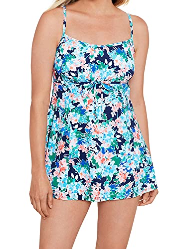 Penbrooke Shape Solver Women's Ditsy Day Empire Soft Cup Adjustable One Piece Swimdress2