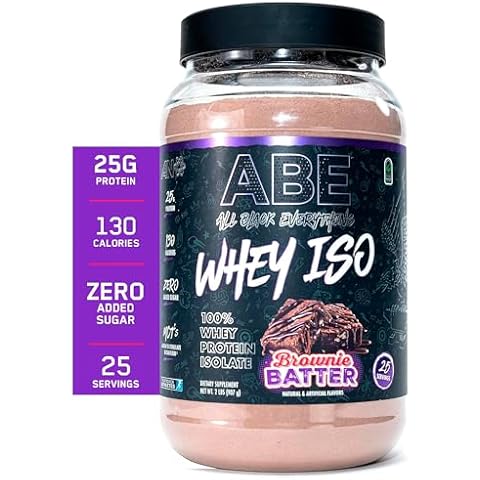 All Black Everything 25g Whey Protein Powder | Brownie Batter | 27 Servings | Whey Protein Isolate | Low Carbs & Low Sugar | MCTs Cover