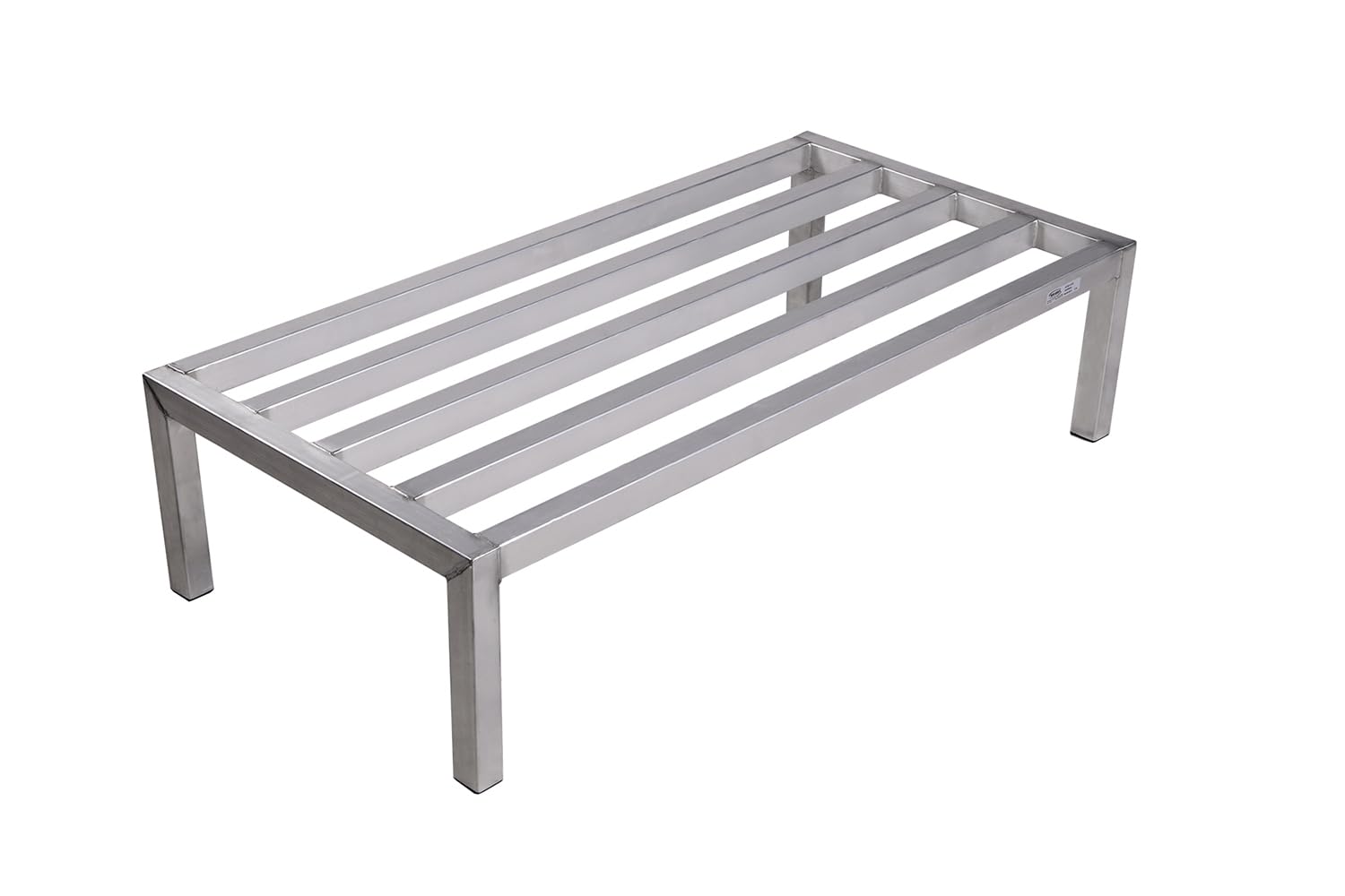 ALSQ-4-1224 Dunnage Rack, All Welded Aluminum Tubular Construction, 24" W x 48" L x 12" H, 4 ft., 1 Tier, for Commercial Use, NSF