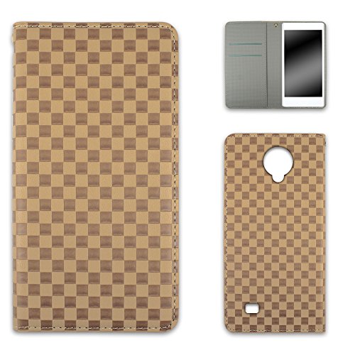 ホワイトナッツ Whitenuts Fleaz F5 Cp-F50Ak Case Notebook Type No Belt, Checkered Pattern, Beige, Smartphone Case, Freeze F Five Notebook Cover, Smartphone Cover, Wn-Od424323_Mx #TOP23