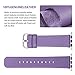 Fullmosa Leather Bands Compatible with Apple Watch Band 42mm 41mm 40mm 38mm for Women Men, Top Grain Genuine Leather Strap for iWatch Series 11/10/9/8/7/6/5/4/3/2/1,SE3/2/1, Purple/Silver