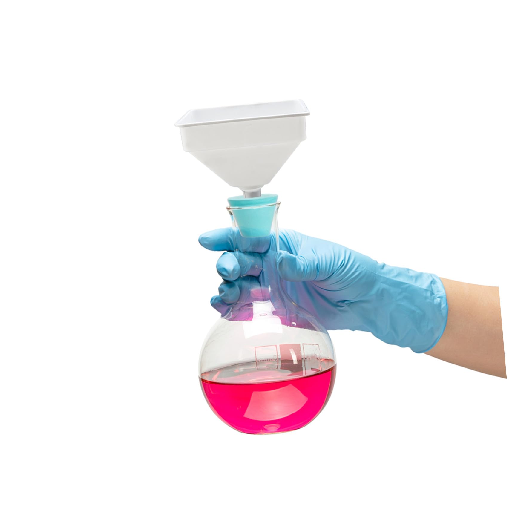 TOPBATHY Ensemble de 9 Cônes Adaptateurs de Filtration en Caoutchouc Vert Surface Lisse et Col Conique pour Matériel de Laboratoire, Utilisation Flexible et 9 Diamètres Couleur Aléatoire