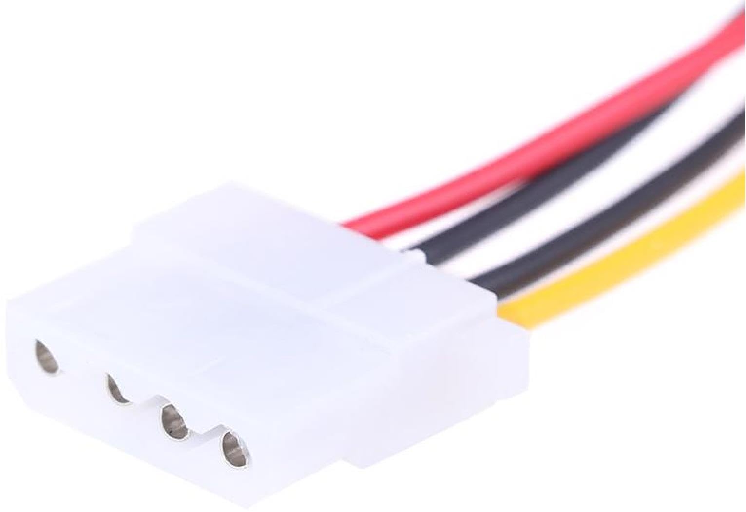 Lunatic 4348 Sata Kasa Hdd Dişi Erkek 4 pin Power Molex Güç Kablosu 20 cm