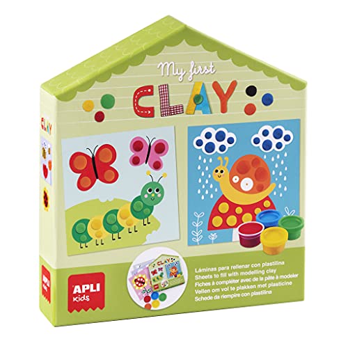 APLI Kids 18866-Juego My First Clay-DIY para completar con plastilina de colores...