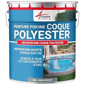 Arcane Industries ARCAPOOL Dunkelgrau Polyester Schwimmbadfarbe 5 kg