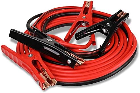 Heavy Duty (16ft 6 Gauge, Copper Wire) Battery Jumper Cables Jump Start Booster Kit works with Universal Vehicle Car SUV Pickup Truck