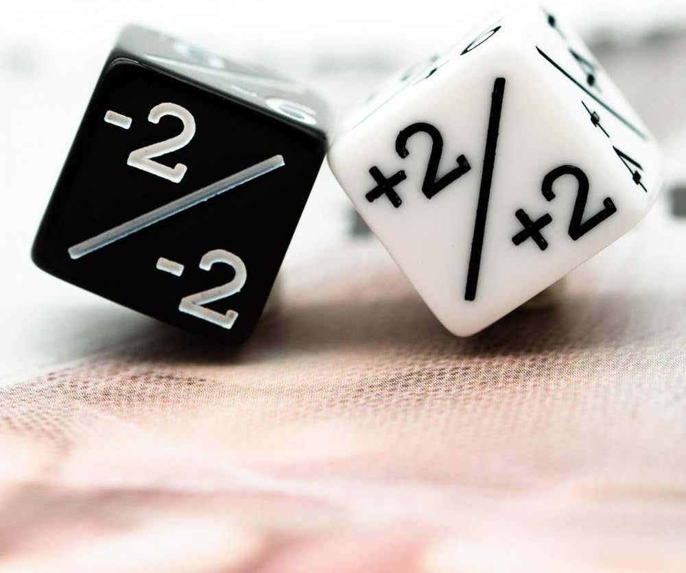 Amazon Co Jp エイチディーダイス Hddais ダイスカウンター D6 ダイス ホワイト 1 1及びブラック 1 1 マジック ザ ギャザリング及びその他のゲーム用 Ccg Mtg Ca501 ホビー 通販